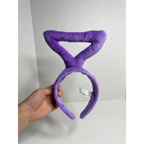 Kids Tinky-Winky Headband Costume Accessory Plush Triangle on Soft Fabric Purple - Picture 2 of 4